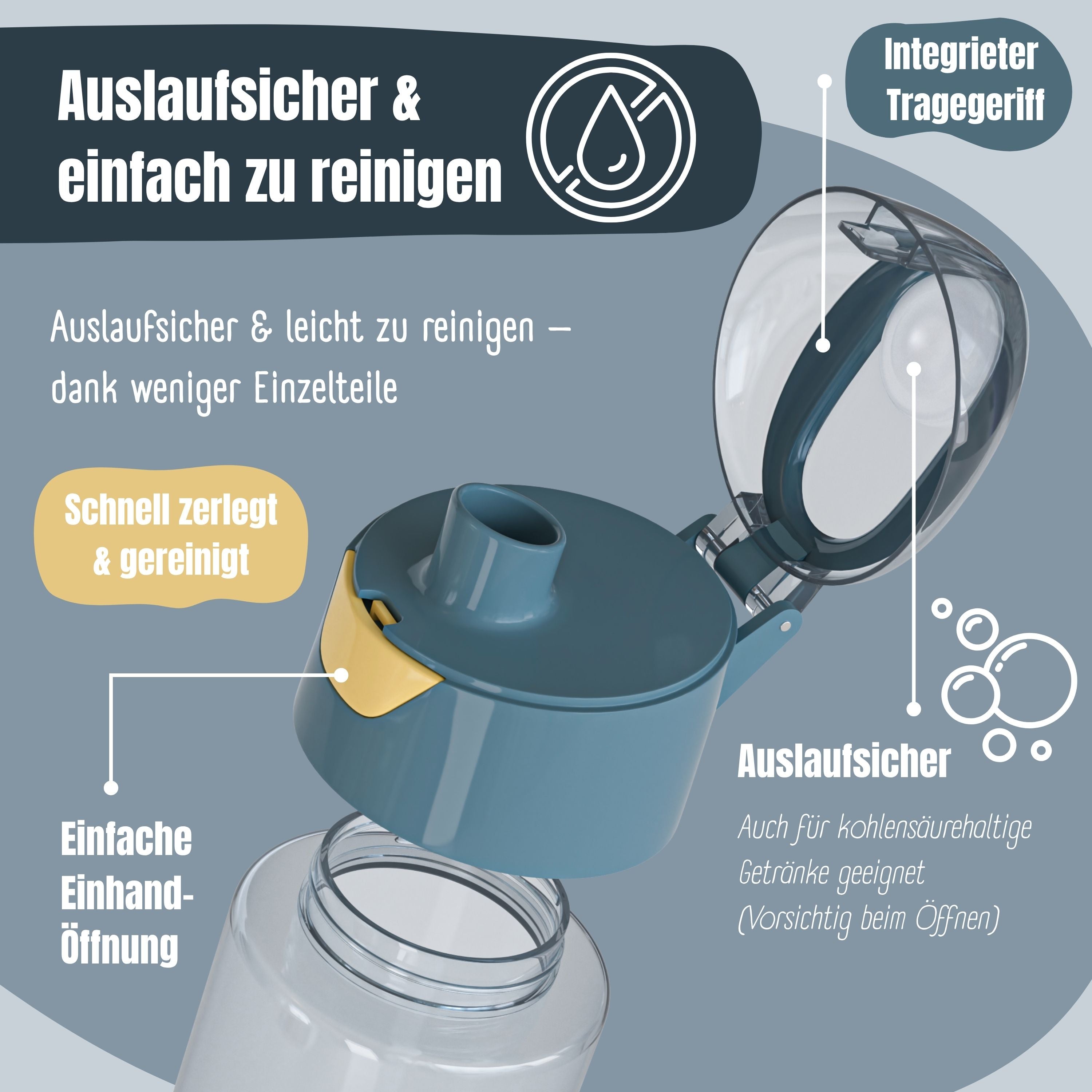 Kinderwaterfles, lichtgewicht waterfles - graafmachine & aap