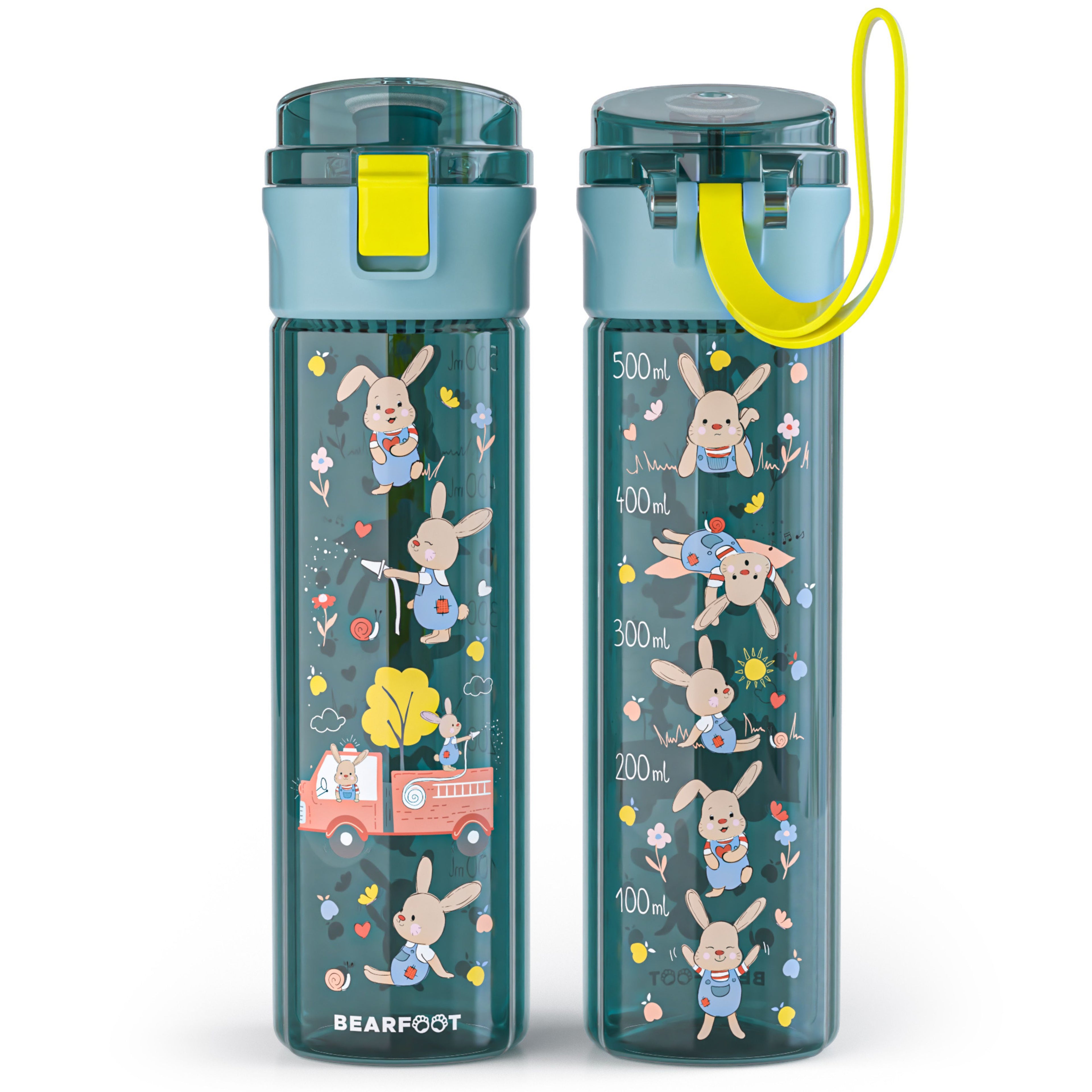 Kinderdrinkfles, 500 ml, lichtgewicht - brandweer blauw