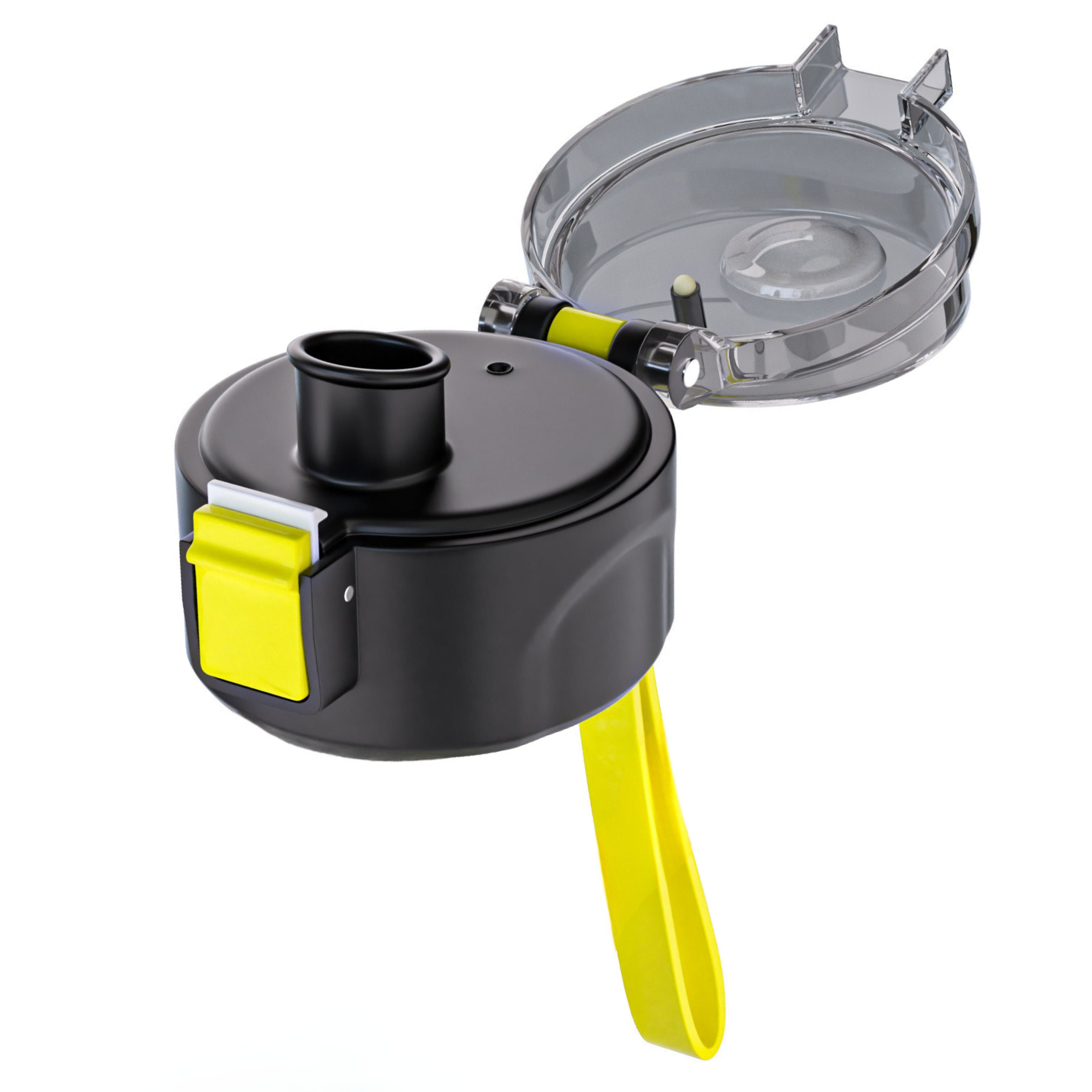 Ersatzdeckel Trinkflasche Kinder, 500ml - schwarz