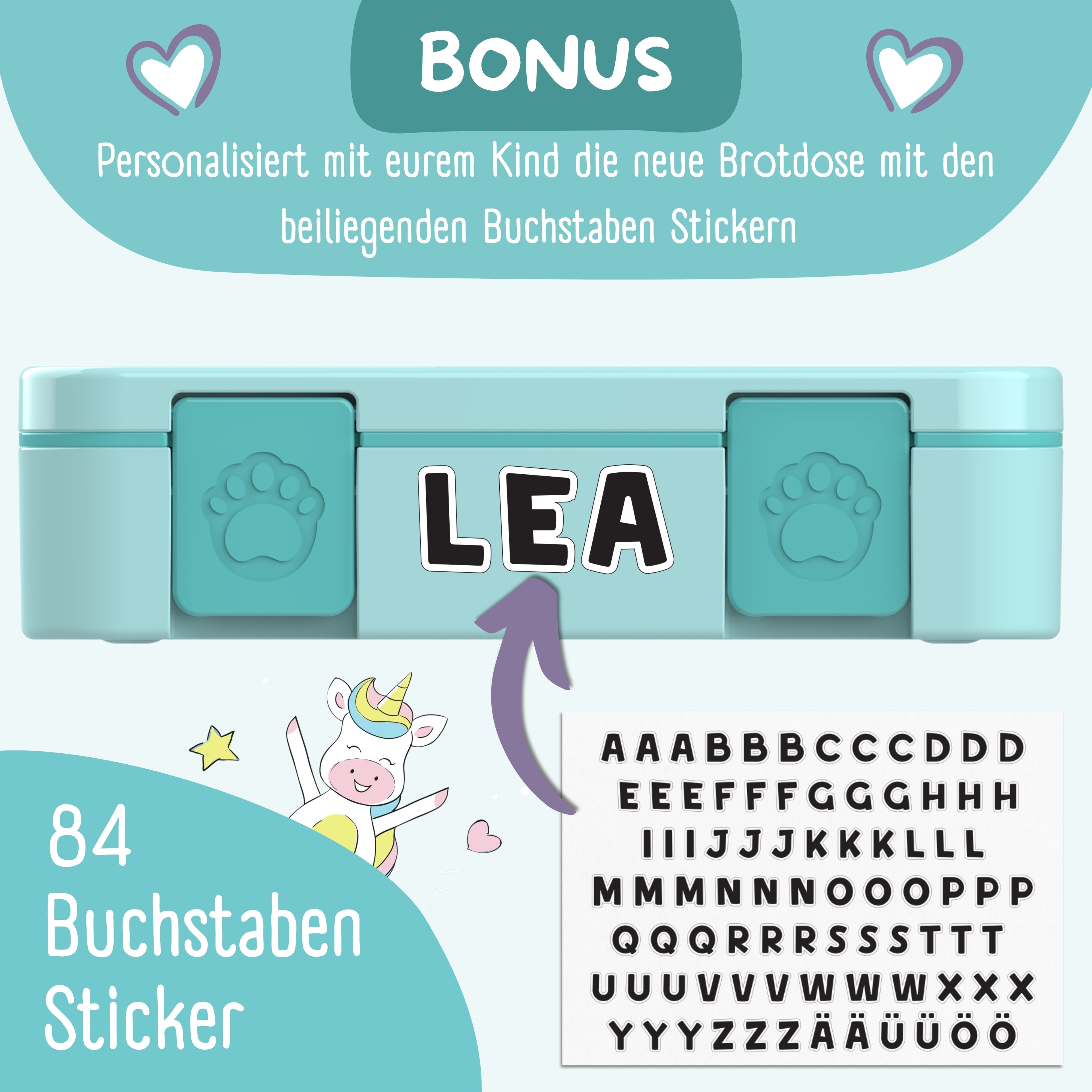 Brotdose mit Fächern, leicht & auslaufsicher - Pinguin