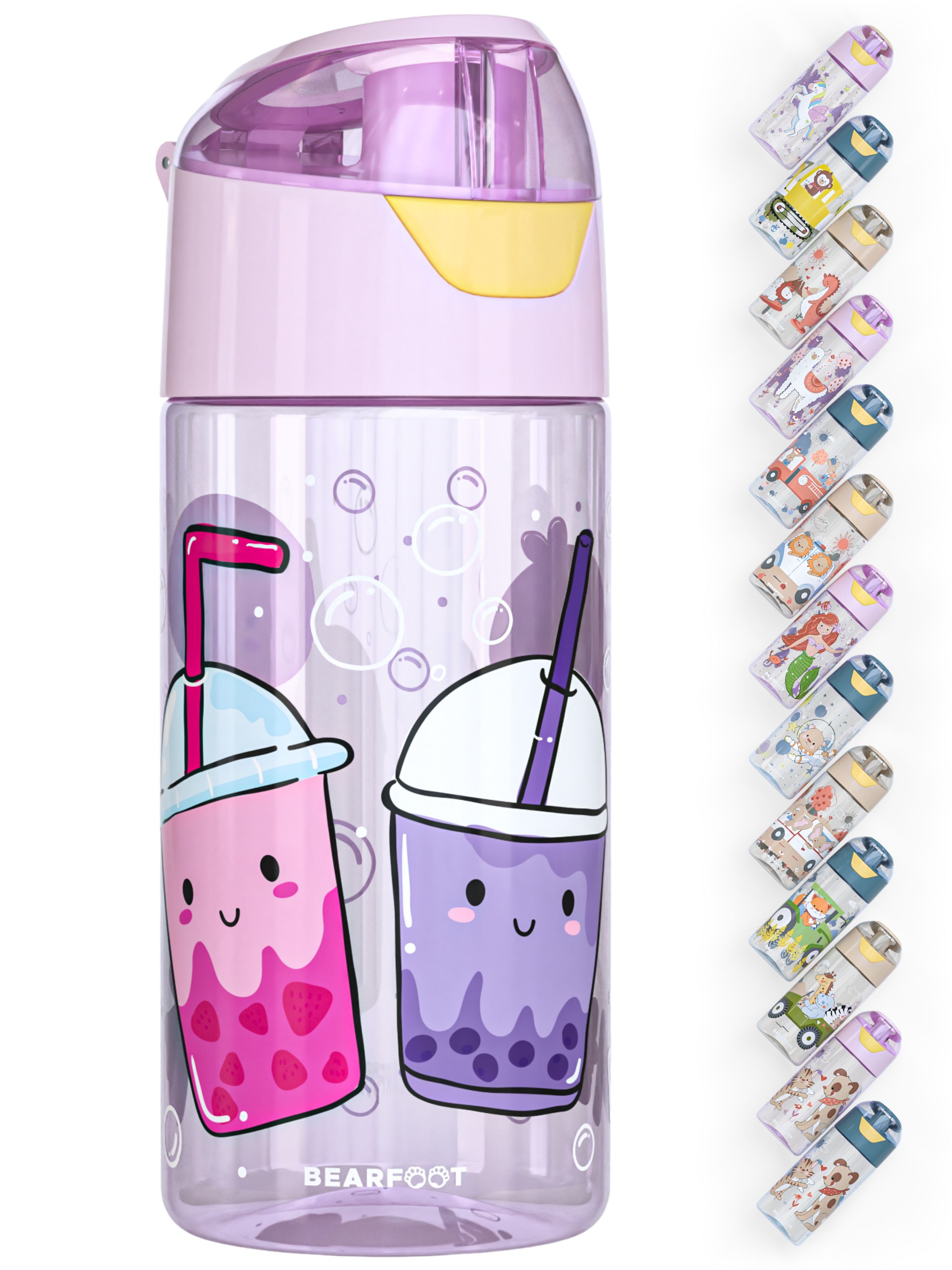 Trinkflasche Kinder, leichte Wasserflasche - Bubble Tea