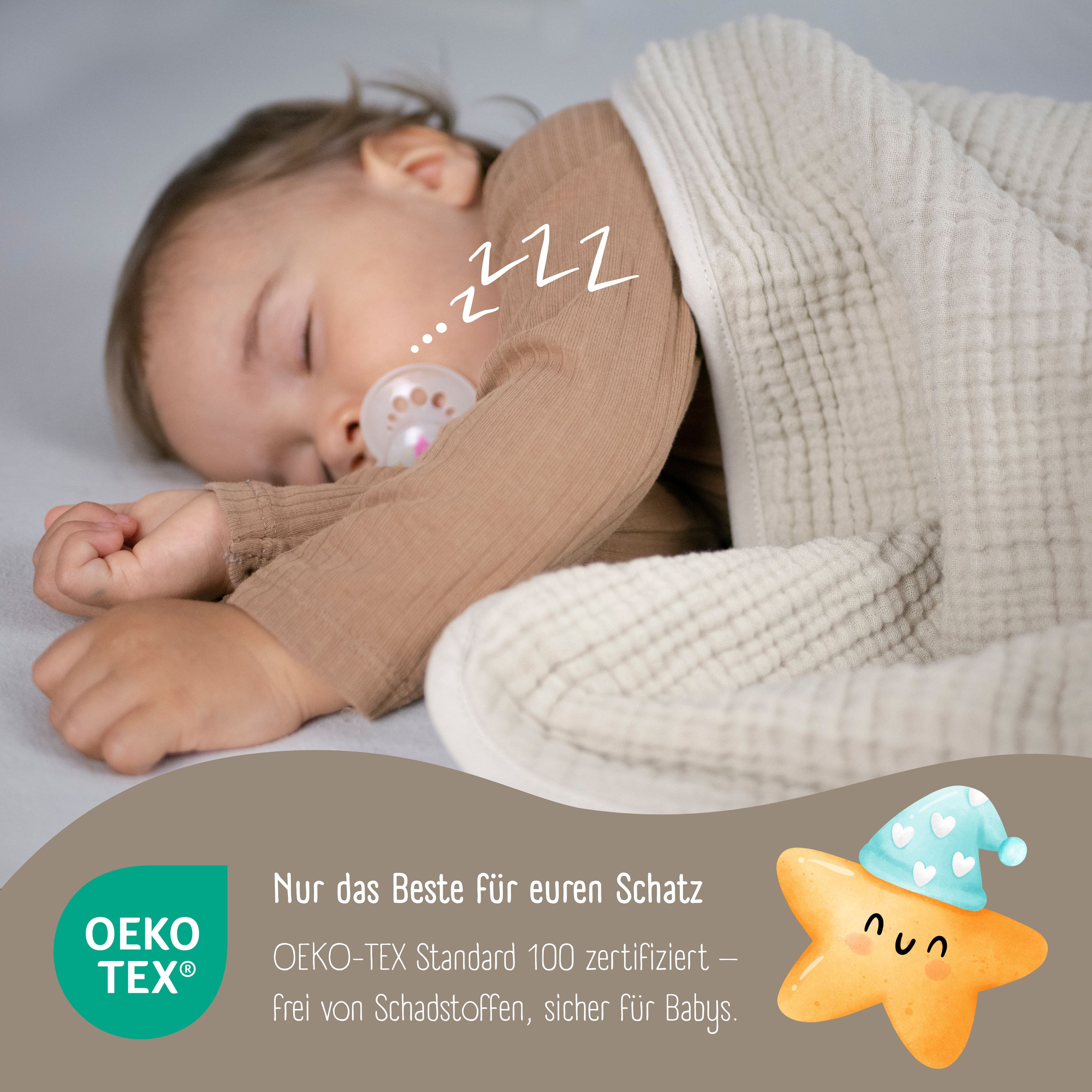Couverture bébé en mousseline polaire moelleuse et douce - marron