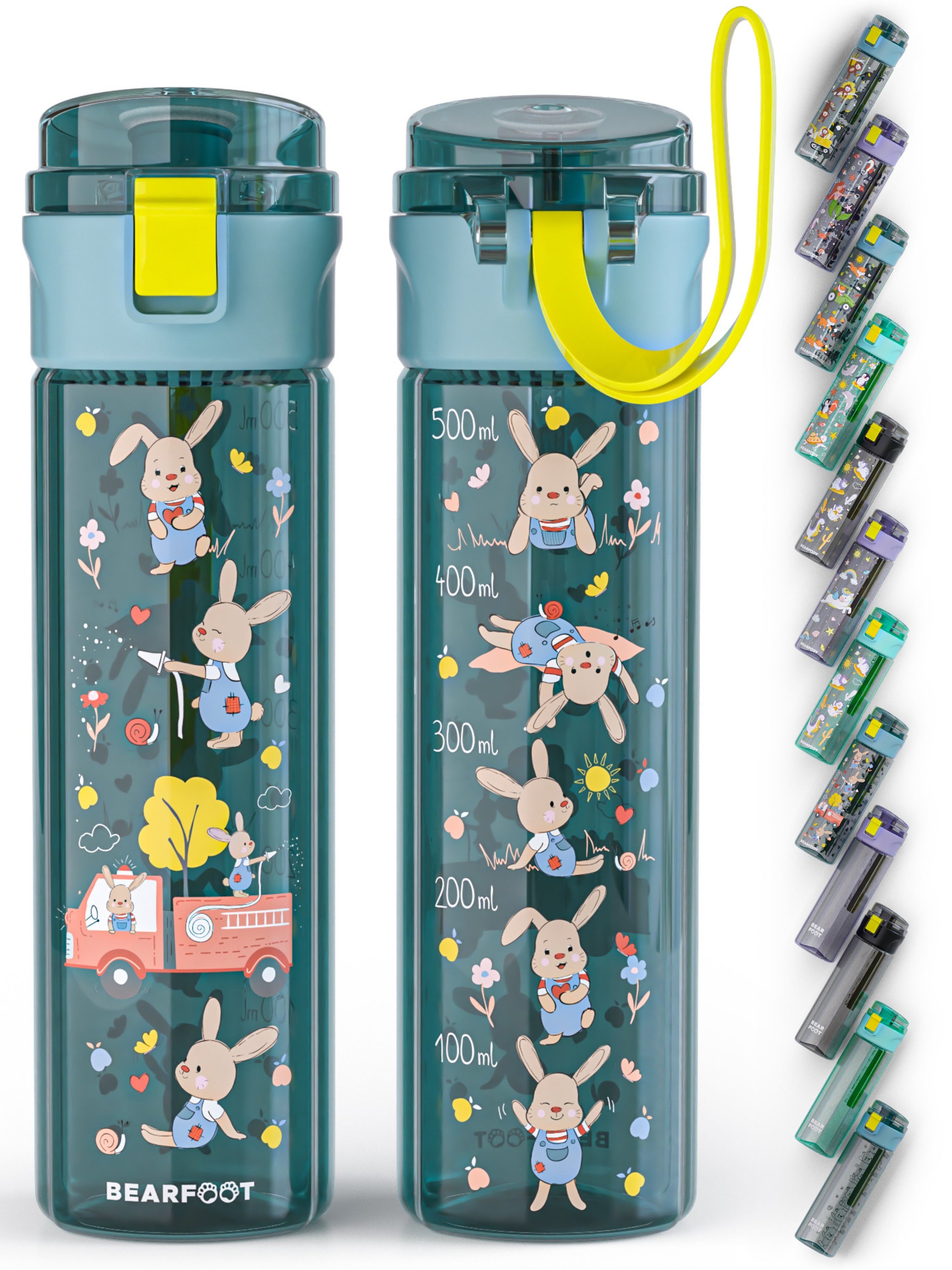 Kinderdrinkfles, 500 ml, lichtgewicht - brandweer blauw