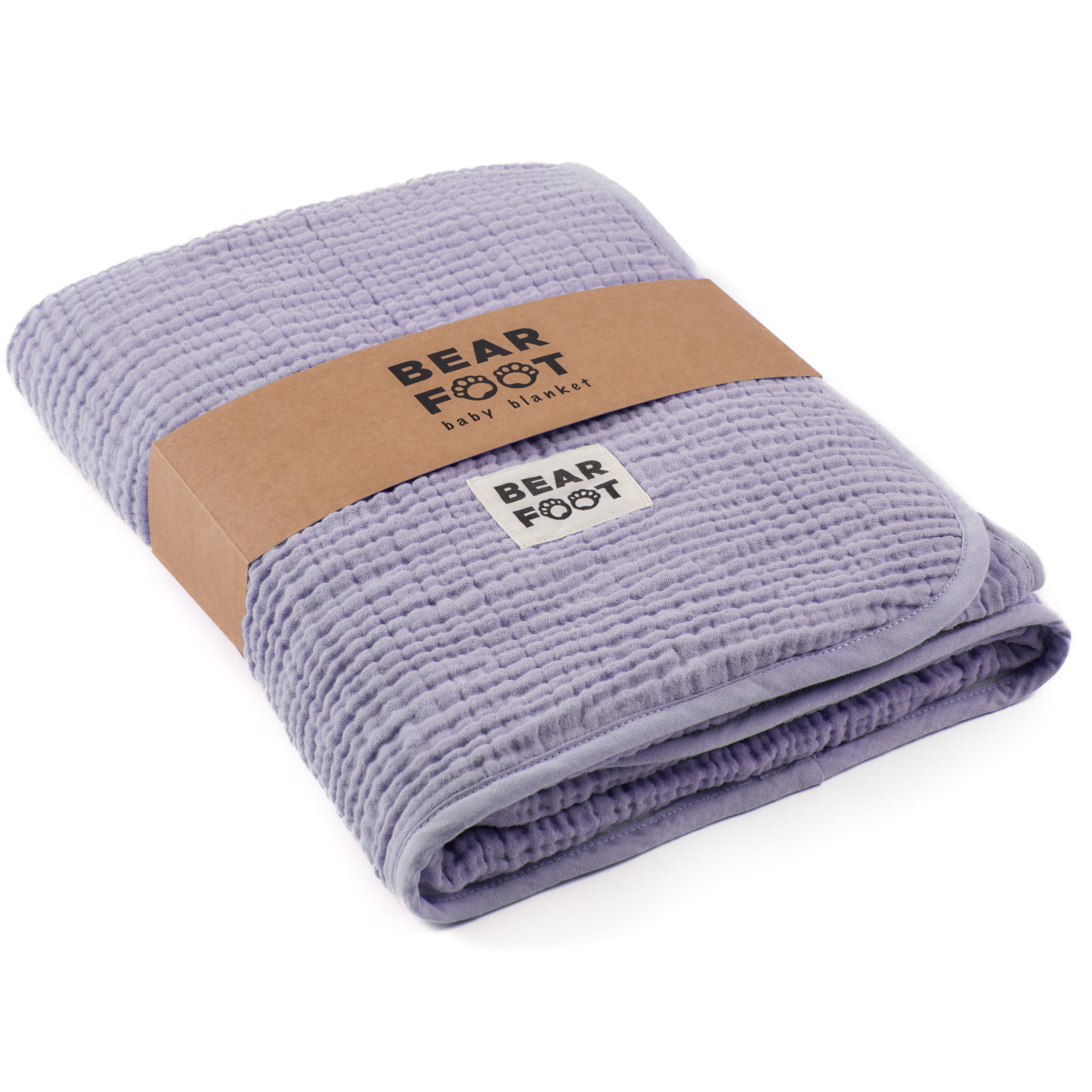 Babydecke Musselin Fleecedecke flauschig weich - lila