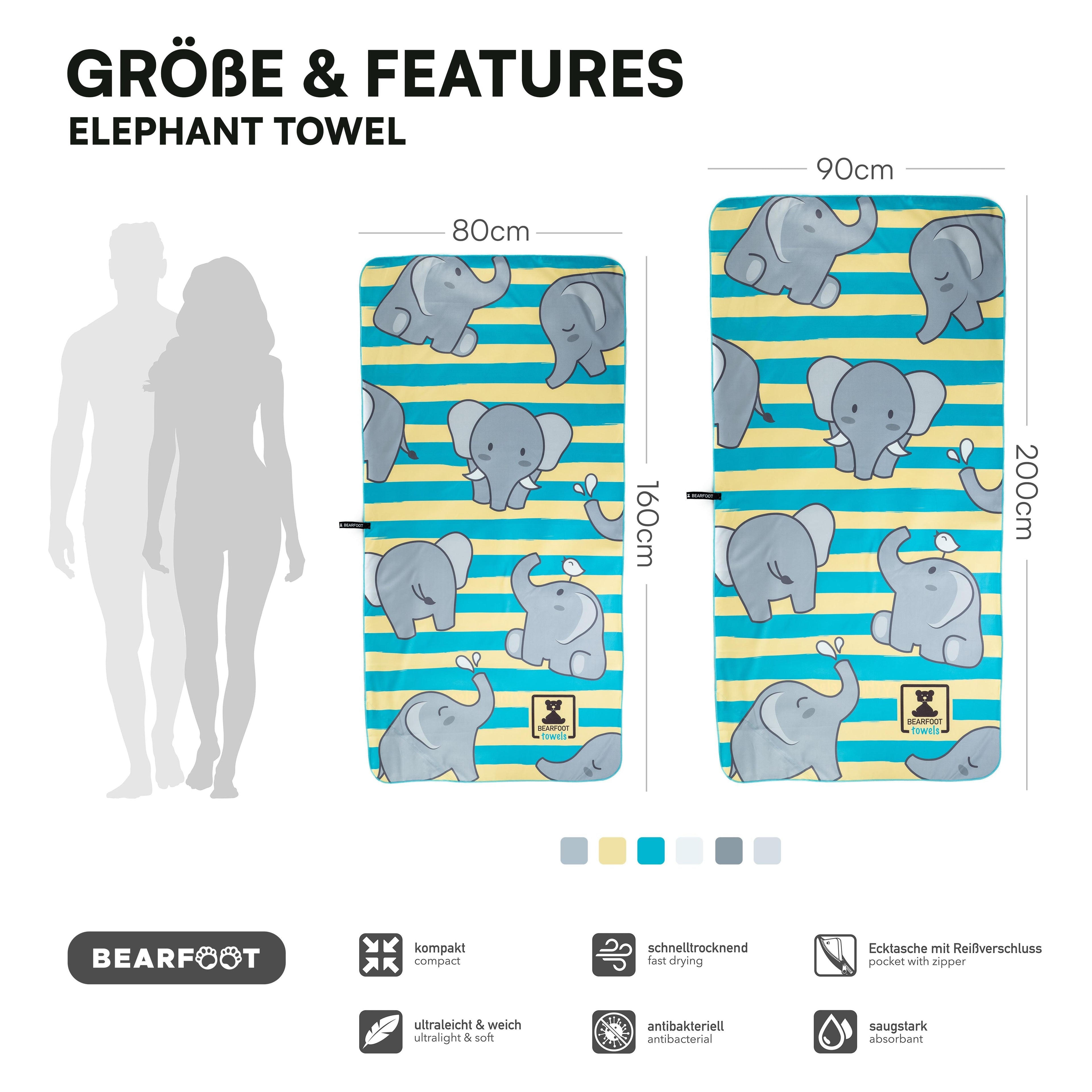 Elefanten Beach Towel - Microfiber