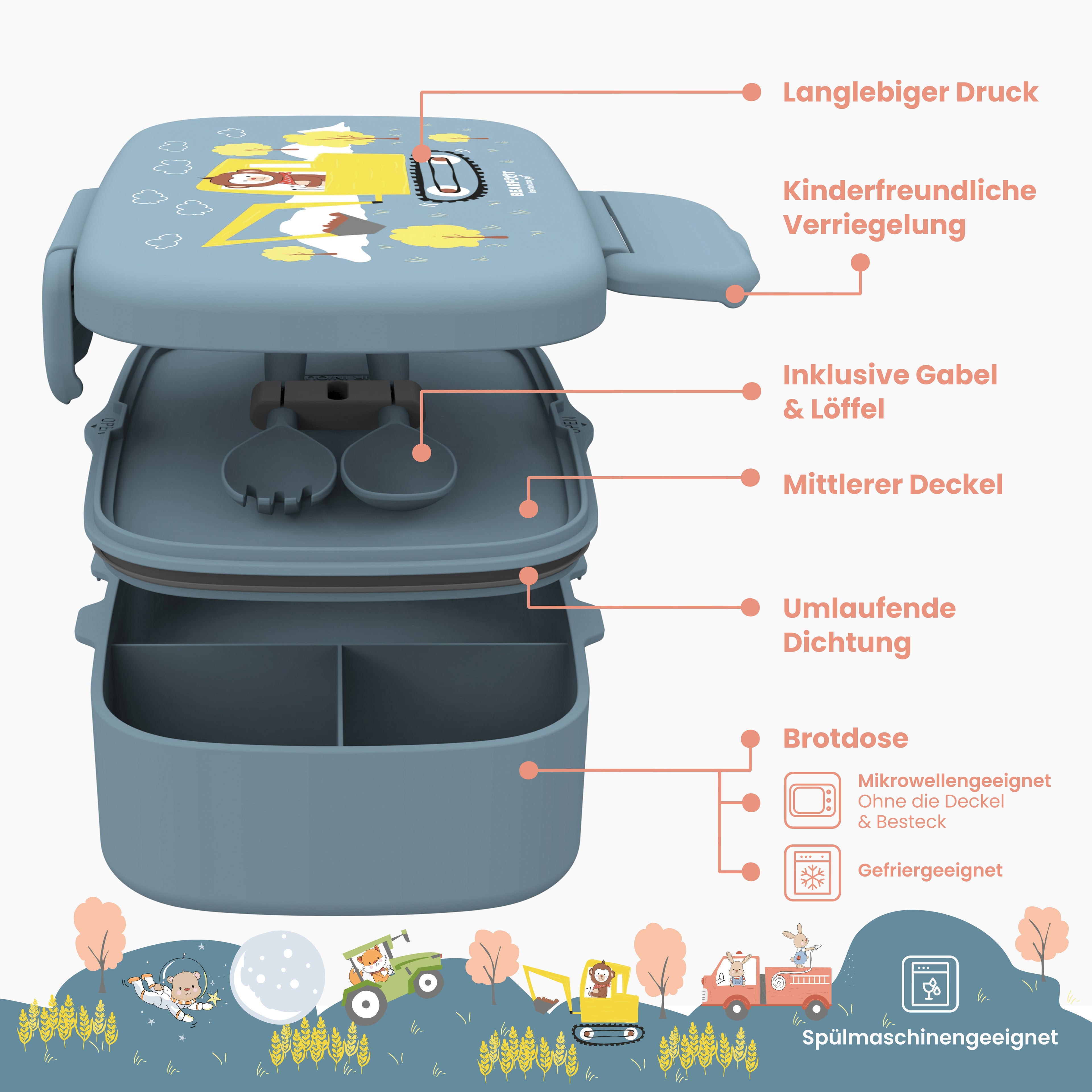 Bagger Bundle - Bento Box Set & Trinkflasche 450ml