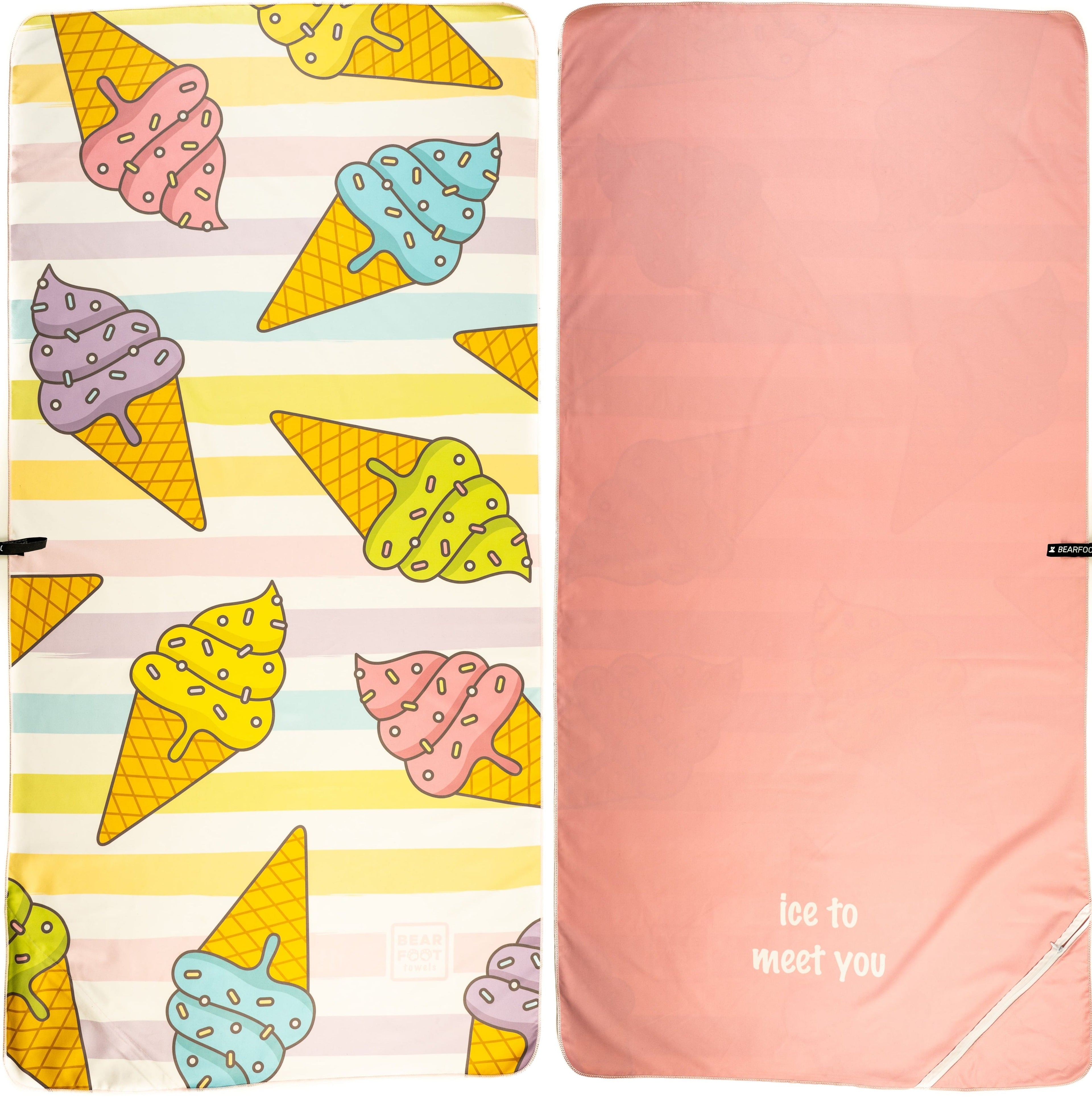 Ice Cream Beach Towel - Microfiber
