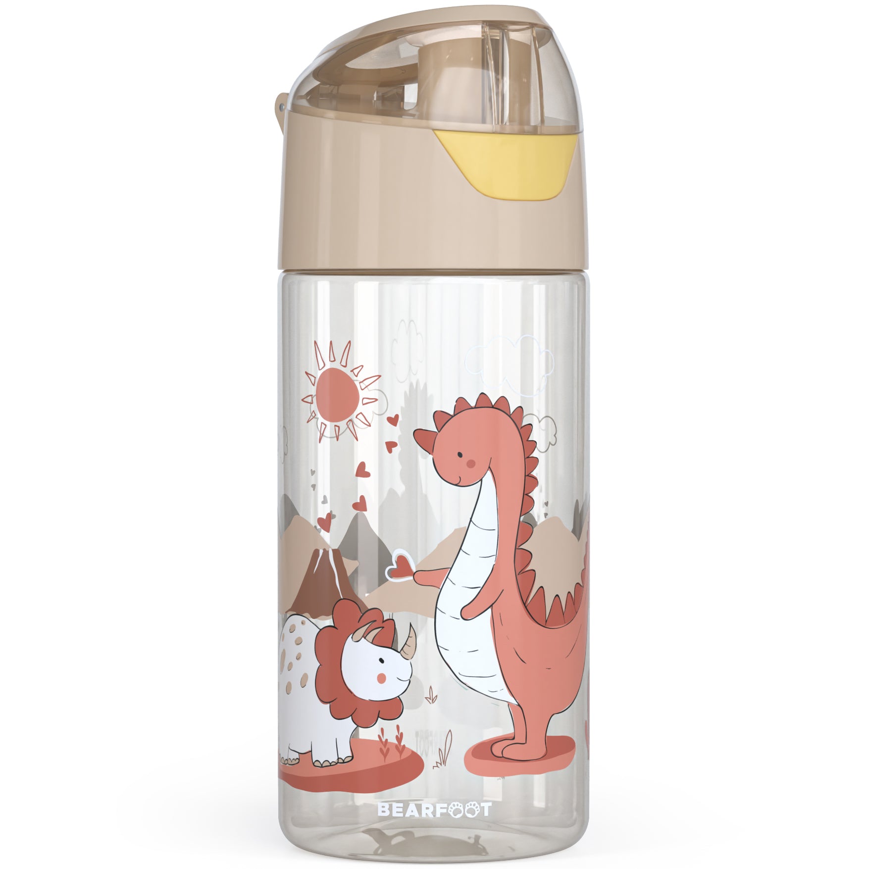 Trinkflasche Kinder, leichte Wasserflasche - Dinos