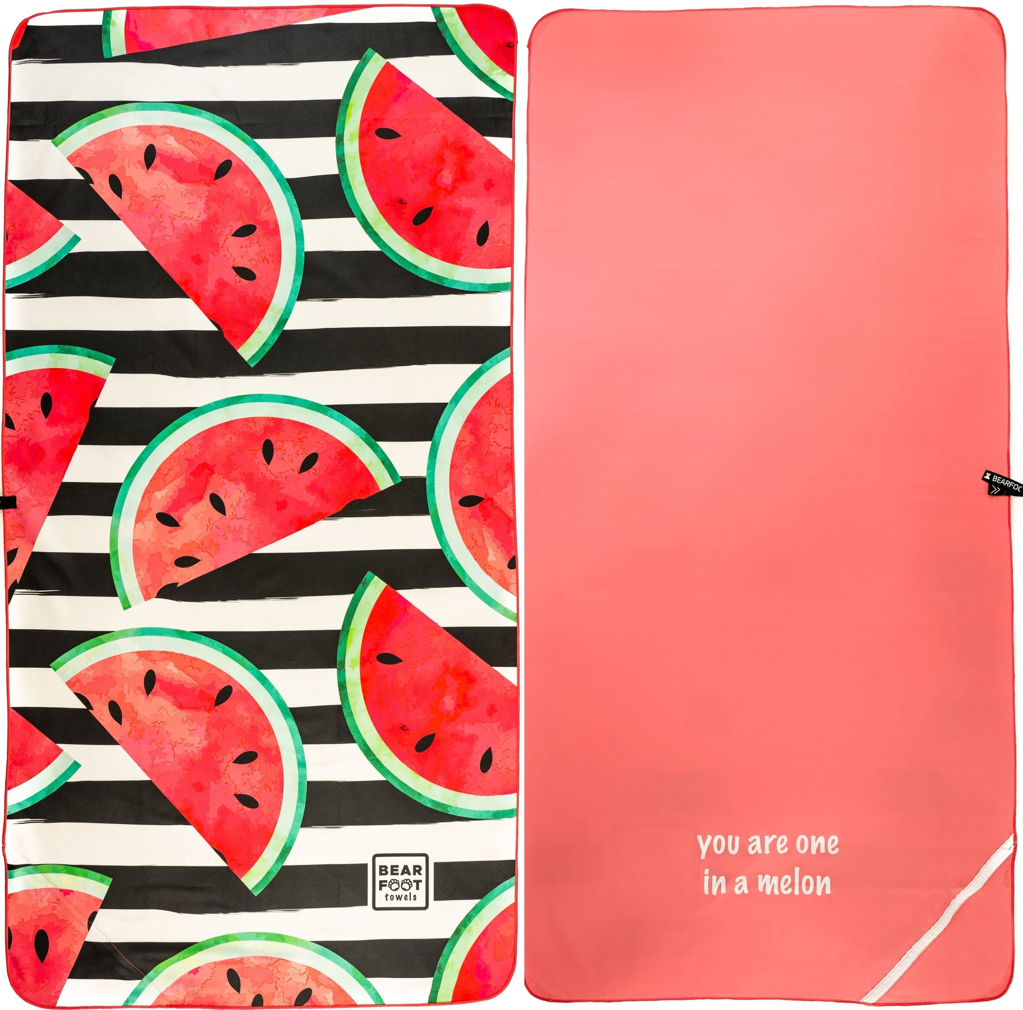 Mikrofaser Strandhandtuch - rote Wassermelone
