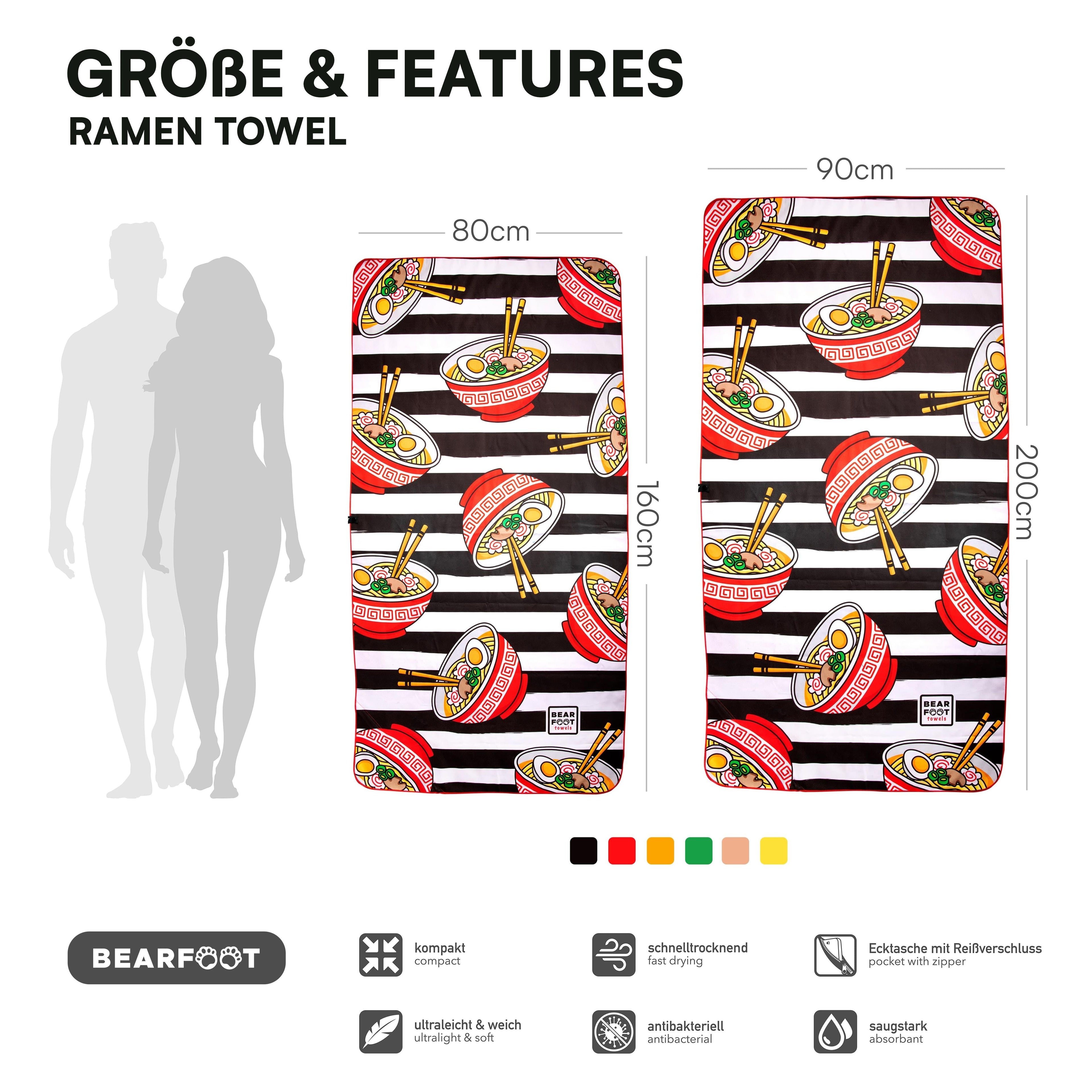 Ramen Beach Towel - Microfiber