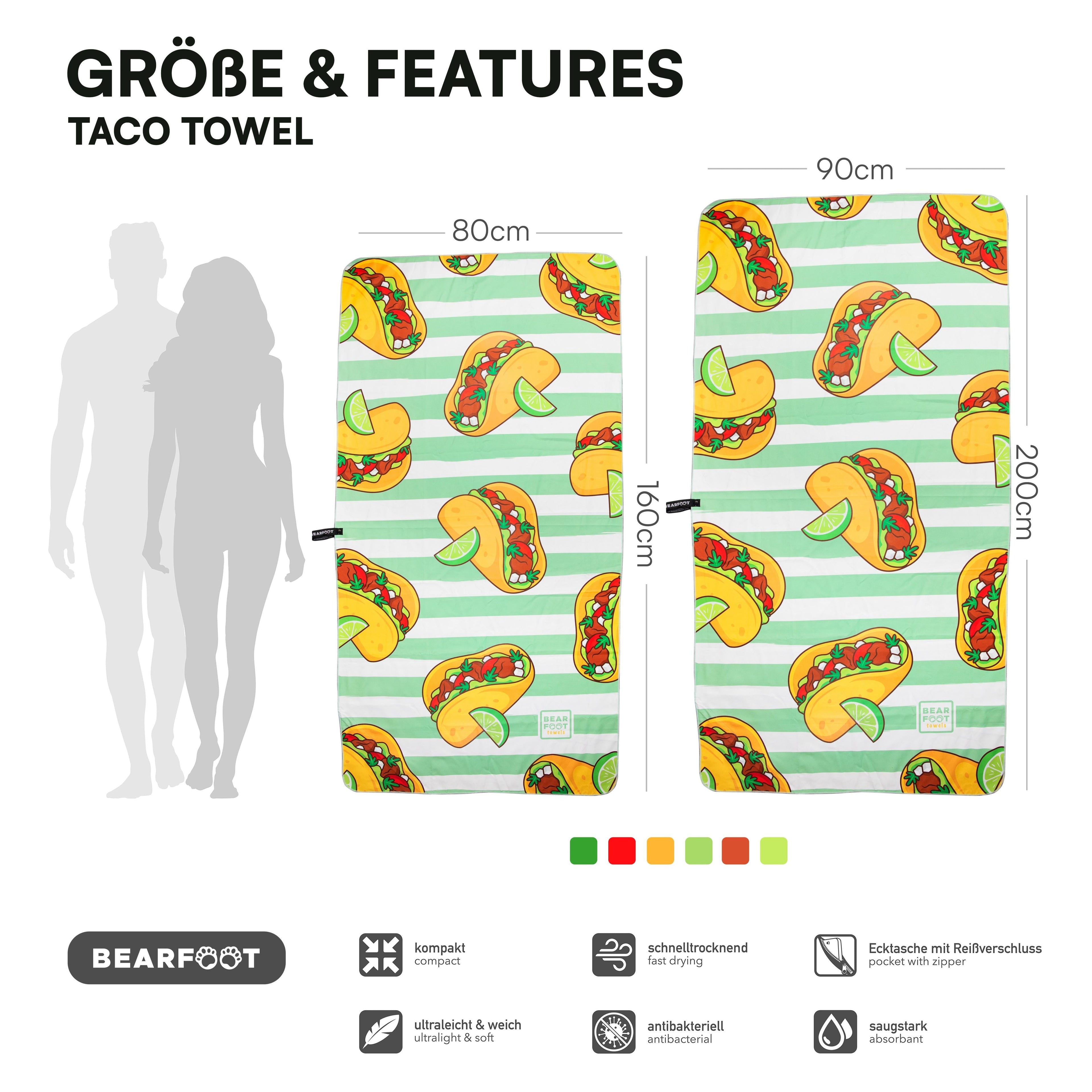 Taco Beach Towel - Microfiber