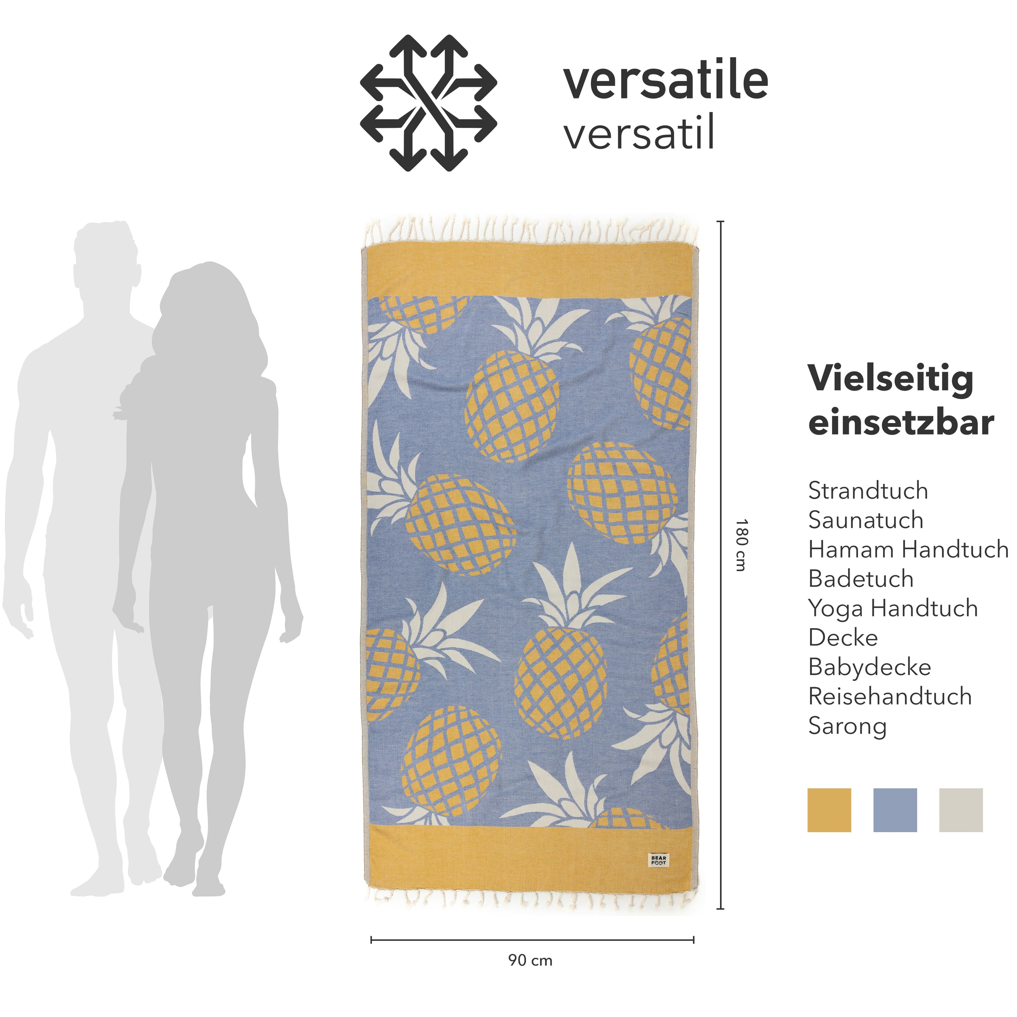 PINEAPPLE BLUE - 100% Cotton