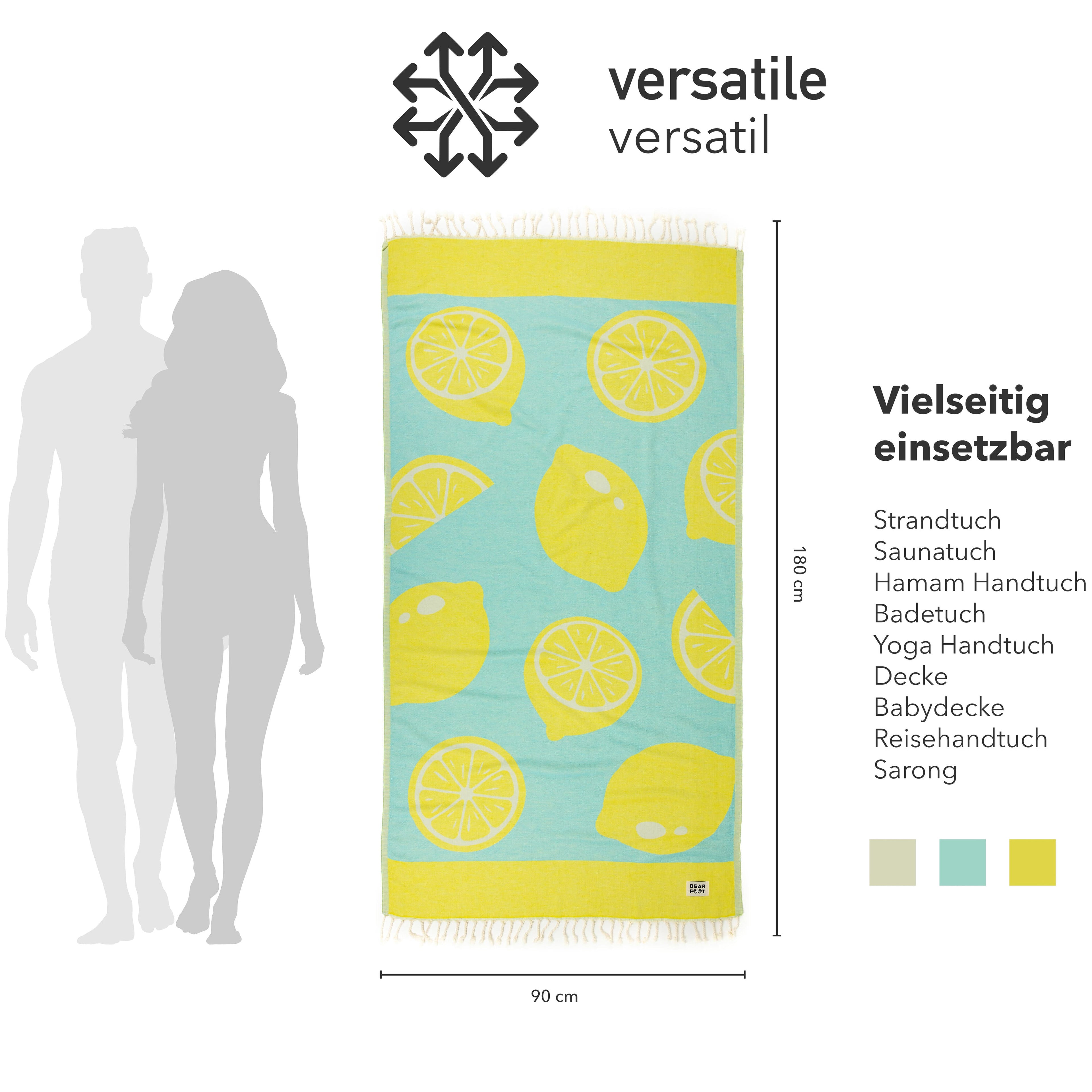 LEMON BLUE - 100% Cotton