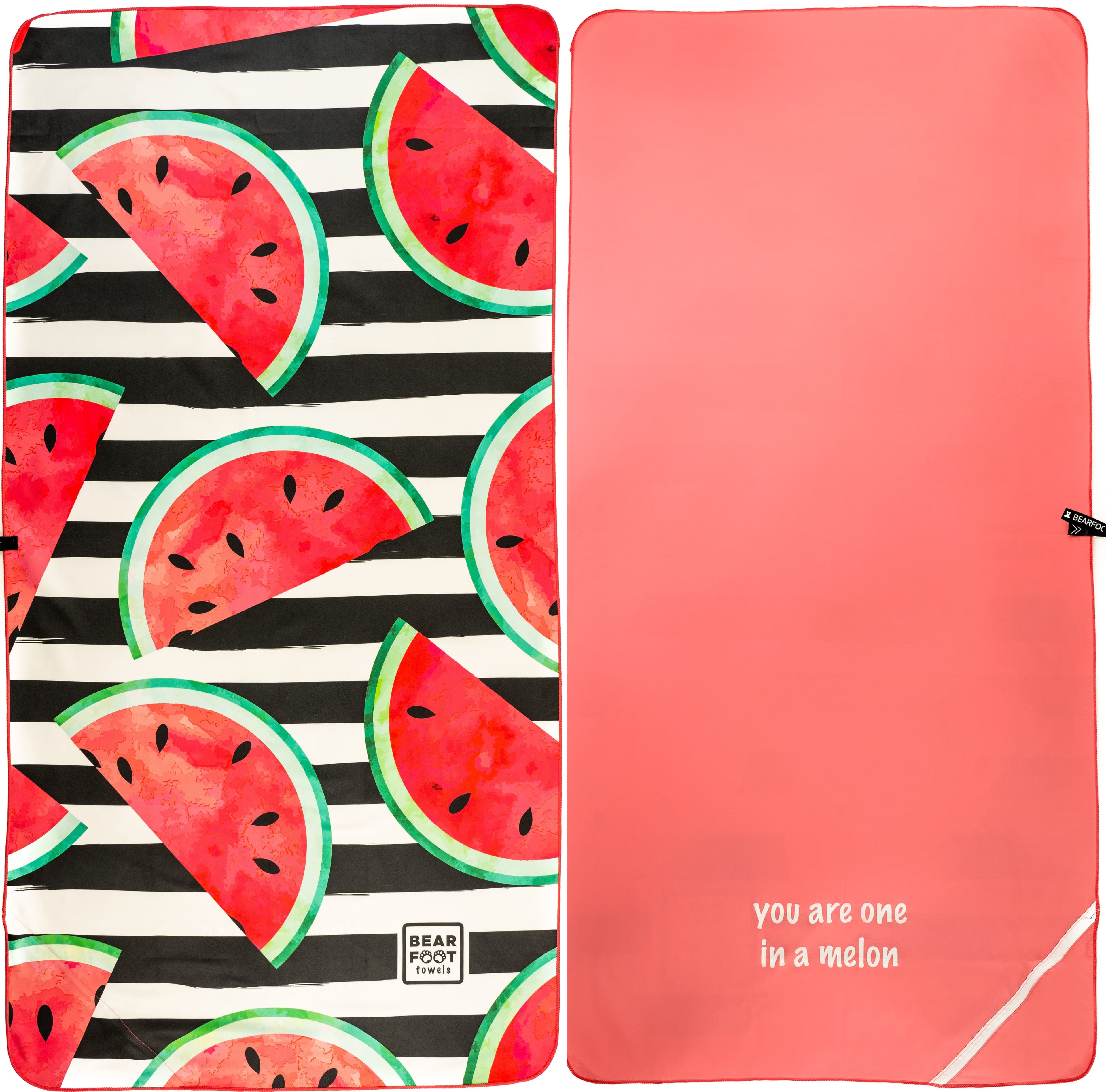 Mikrofaser Strandhandtuch - rote Wassermelone