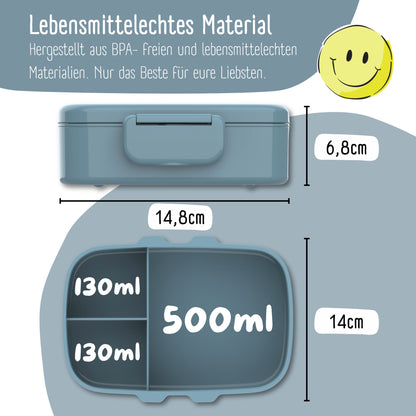 Kinderlunchbox met vakken, licht en lekvrij - Spel