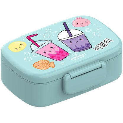 Boîte à lunch enfant avec compartiments, étanche - BubbleTea, menthe