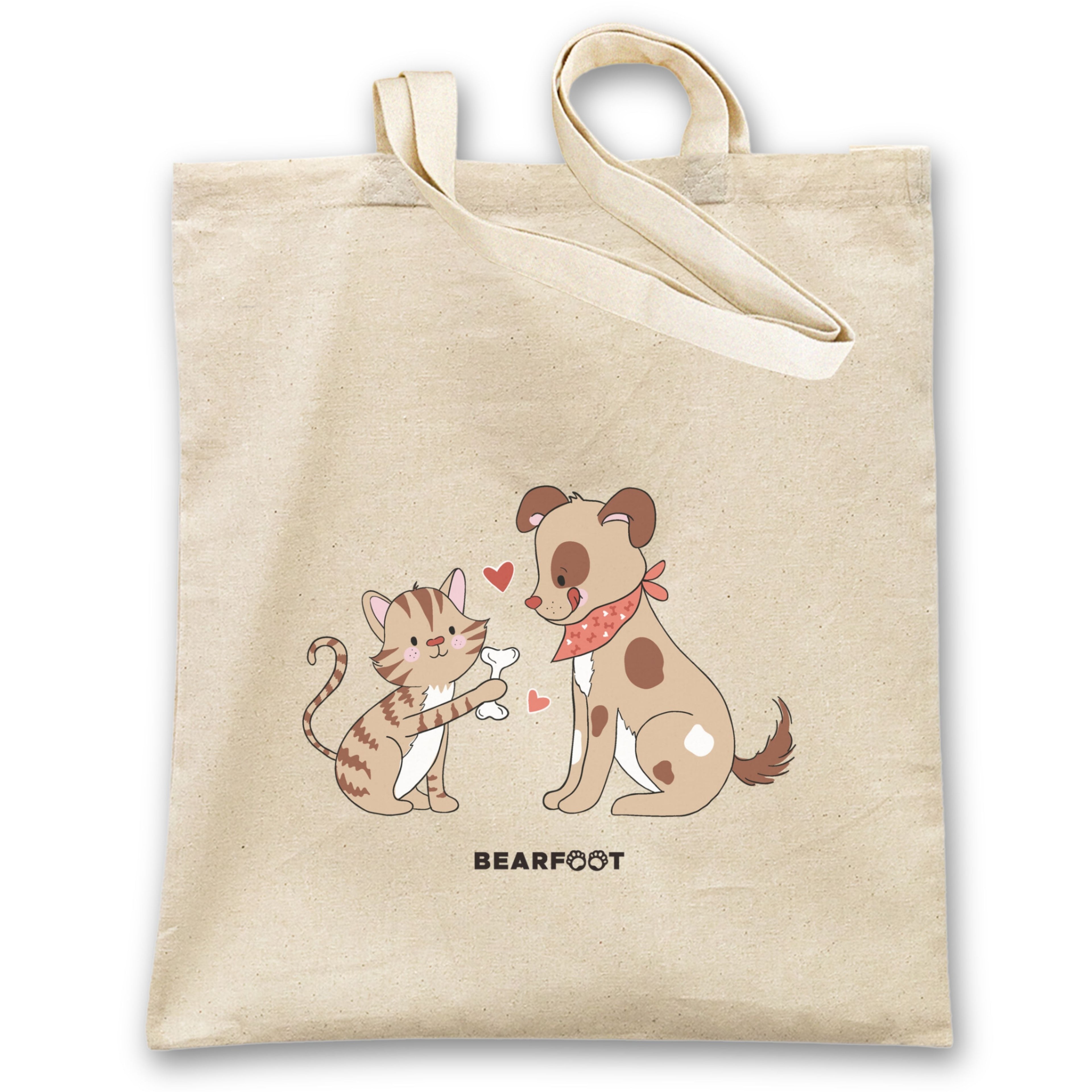 Tote bag dog &amp; cat