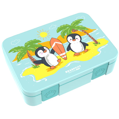 Brotdose mit Fächern, leicht &amp; auslaufsicher - Pinguin