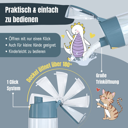 Kinderwaterfles, lichte waterfles - tractorvos