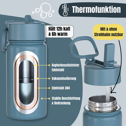 Thermo kinderdrinkfles RVS - brandweer