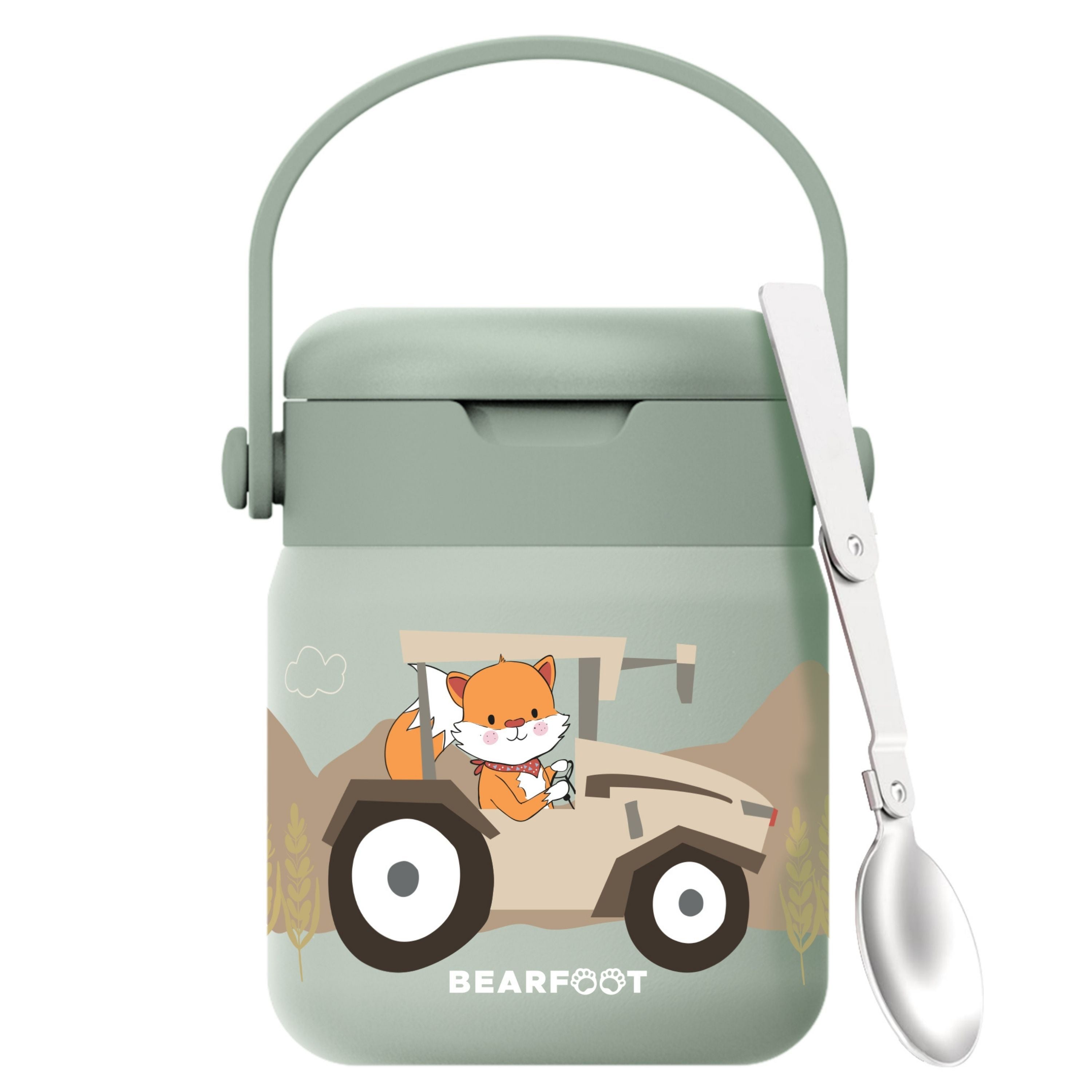 Thermobehälter Kinder Edelstahl - Traktor Sabei