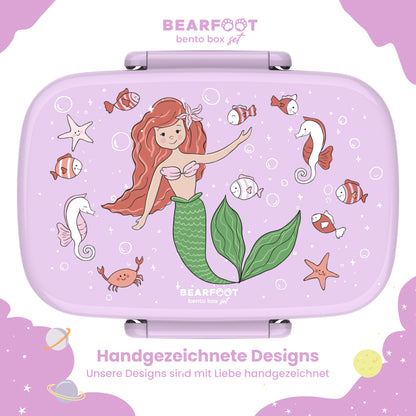 Boîte à lunch enfant à compartiments, légère et étanche - sirène