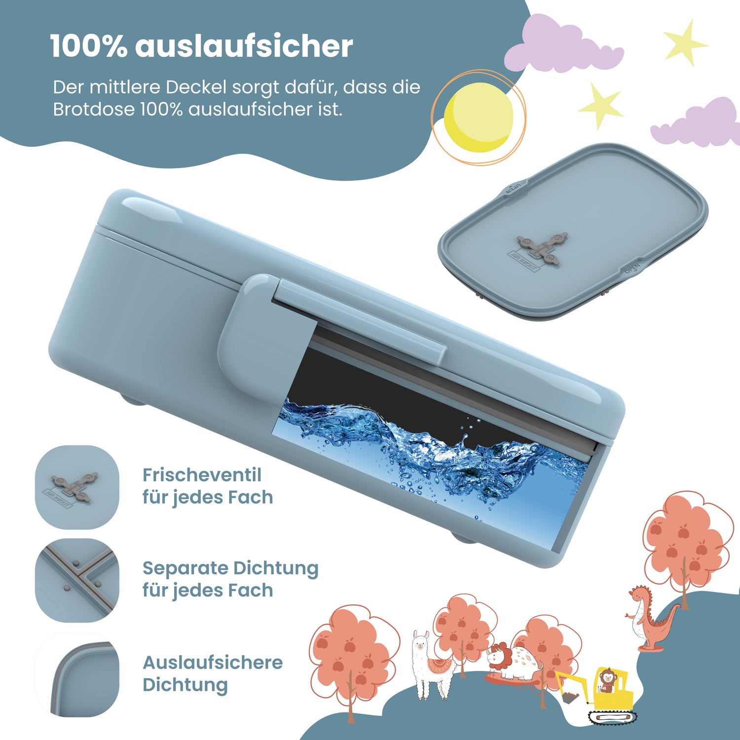 Graafmachinebundel - Bento Box Set &amp; Drinkfles 450ml