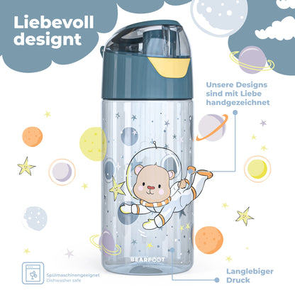Gourde gourde légère pour enfants - ours astronaute