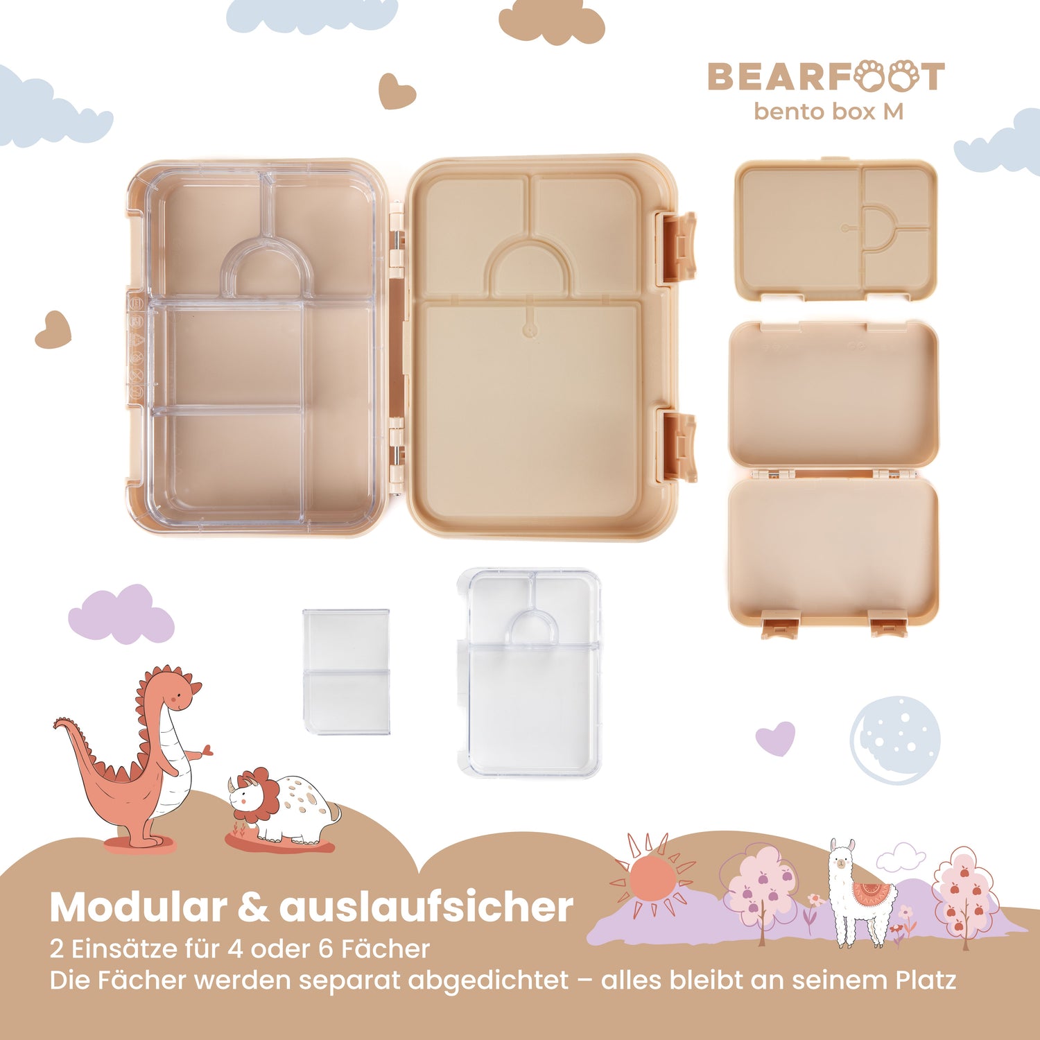 Boîte à lunch enfant avec compartiments, lunch box, bento box - police