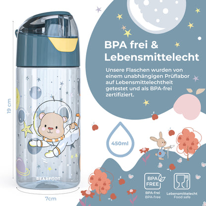 Gourde gourde légère pour enfants - ours astronaute