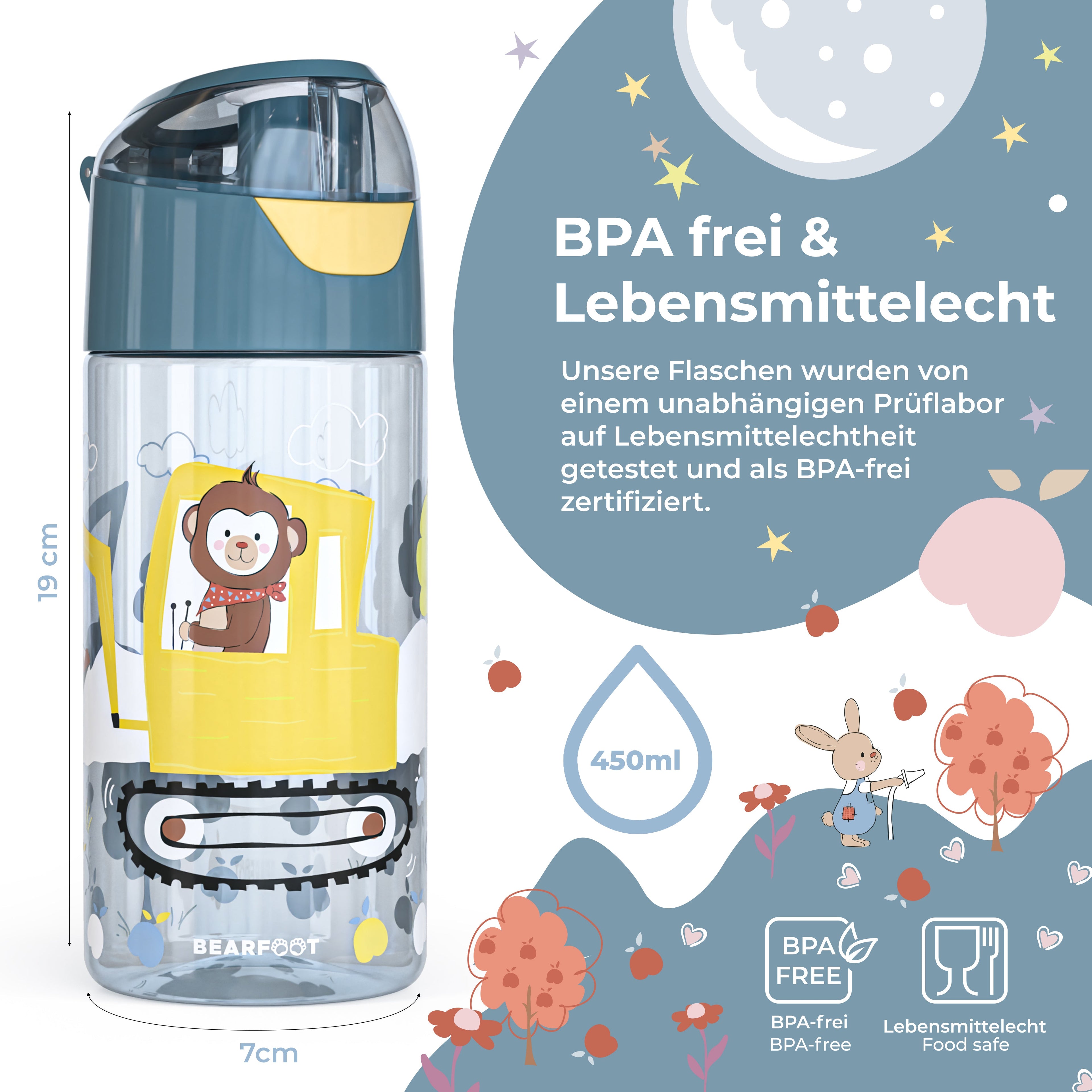 Graafmachinebundel - Bento Box Set &amp; Drinkfles 450ml