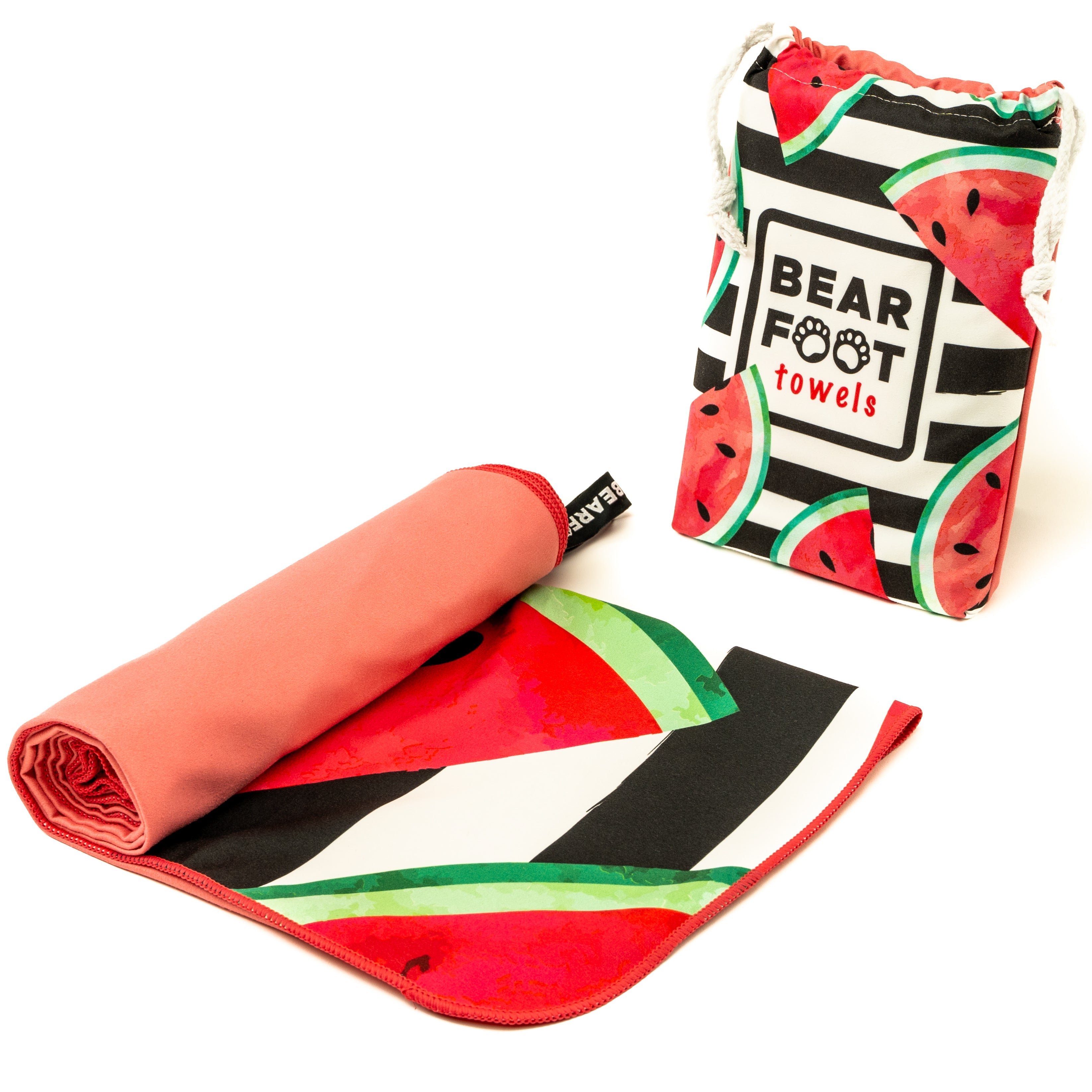Microfiber beach towel - red watermelon