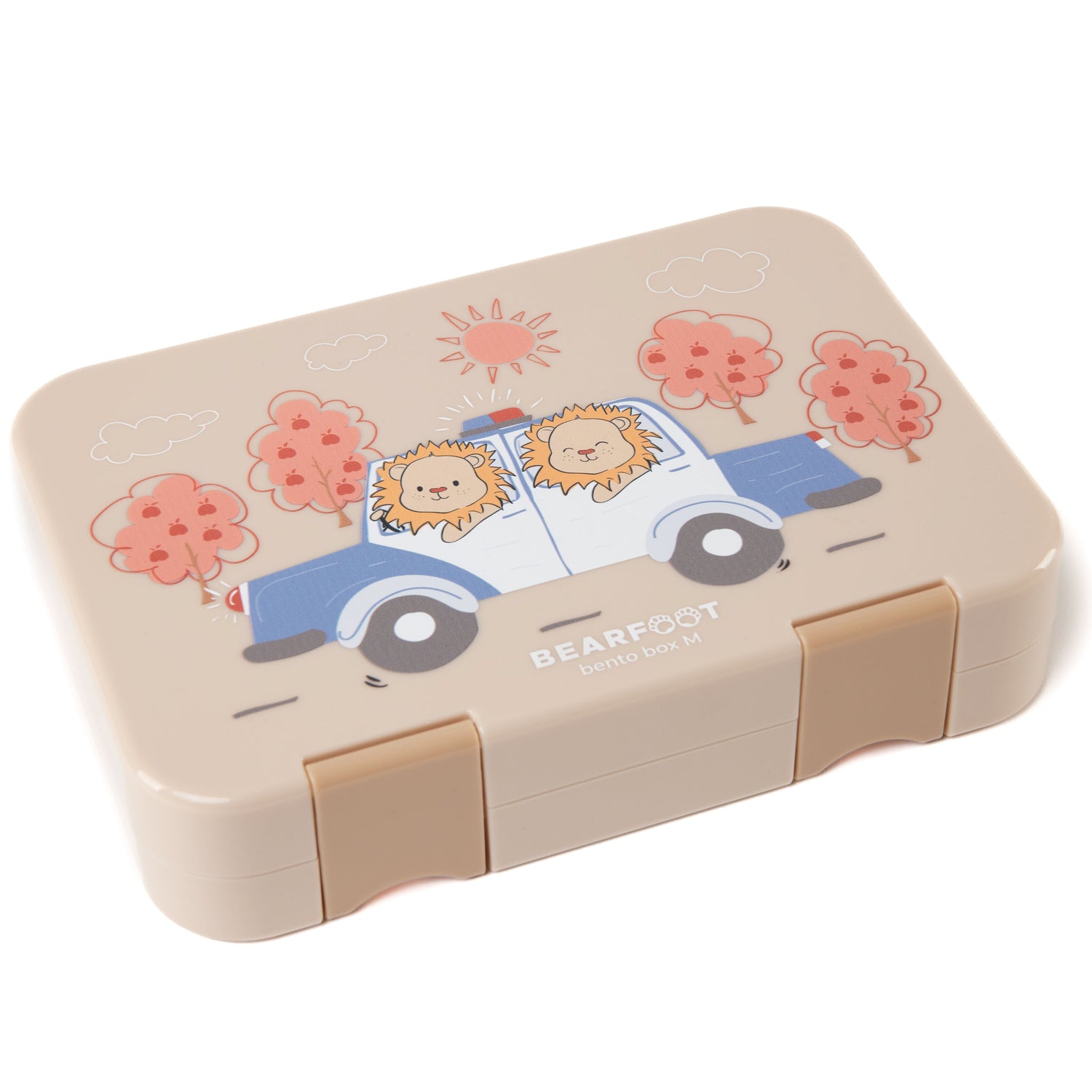 Fiambrera infantil con compartimentos, lonchera, bento box - policía