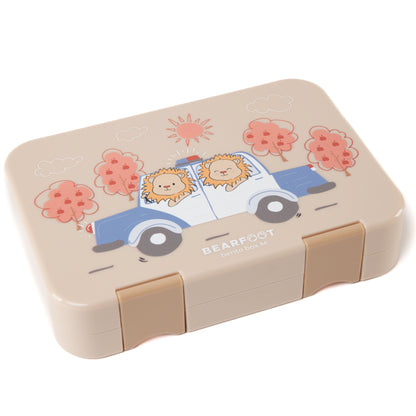 Fiambrera infantil con compartimentos, lonchera, bento box - policía