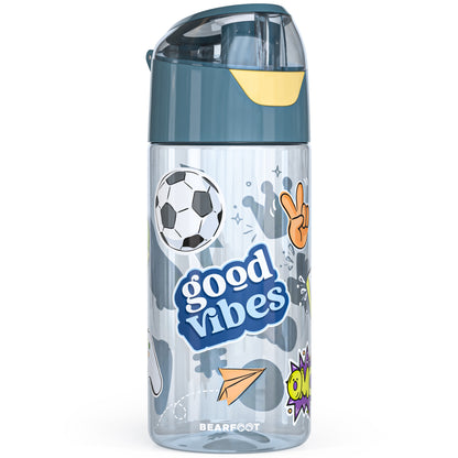 Trinkflasche Kinder leichte Wasserflasche - Sticker blau
