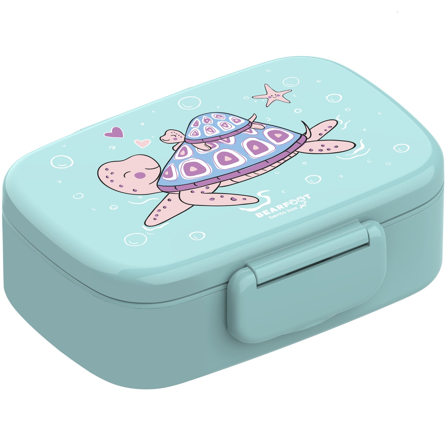 Boîte à lunch enfant à compartiments, légère et étanche - tortue