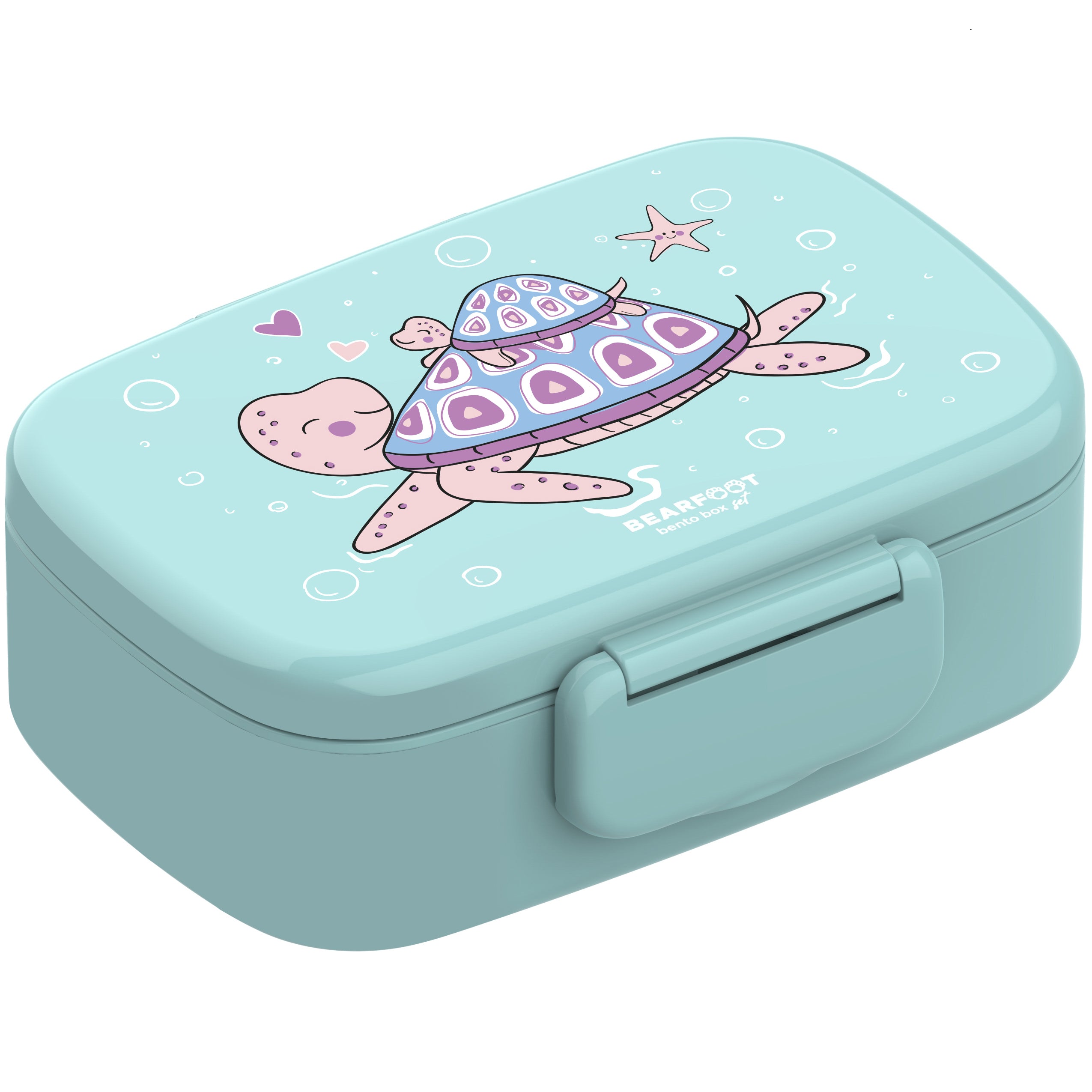 Boîte à lunch enfant à compartiments, légère et étanche - tortue
