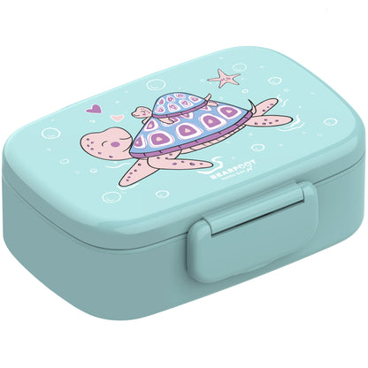 Boîte à lunch enfant à compartiments, légère et étanche - tortue