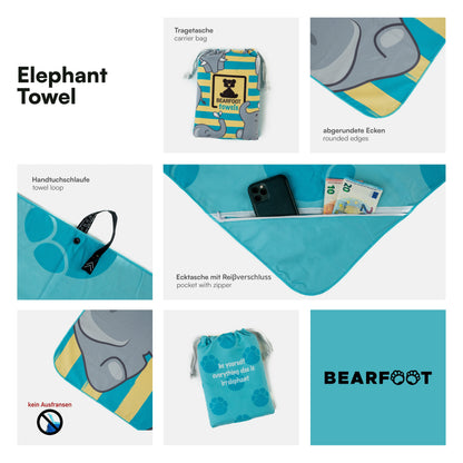 Elefanten Beach Towel - Microfiber