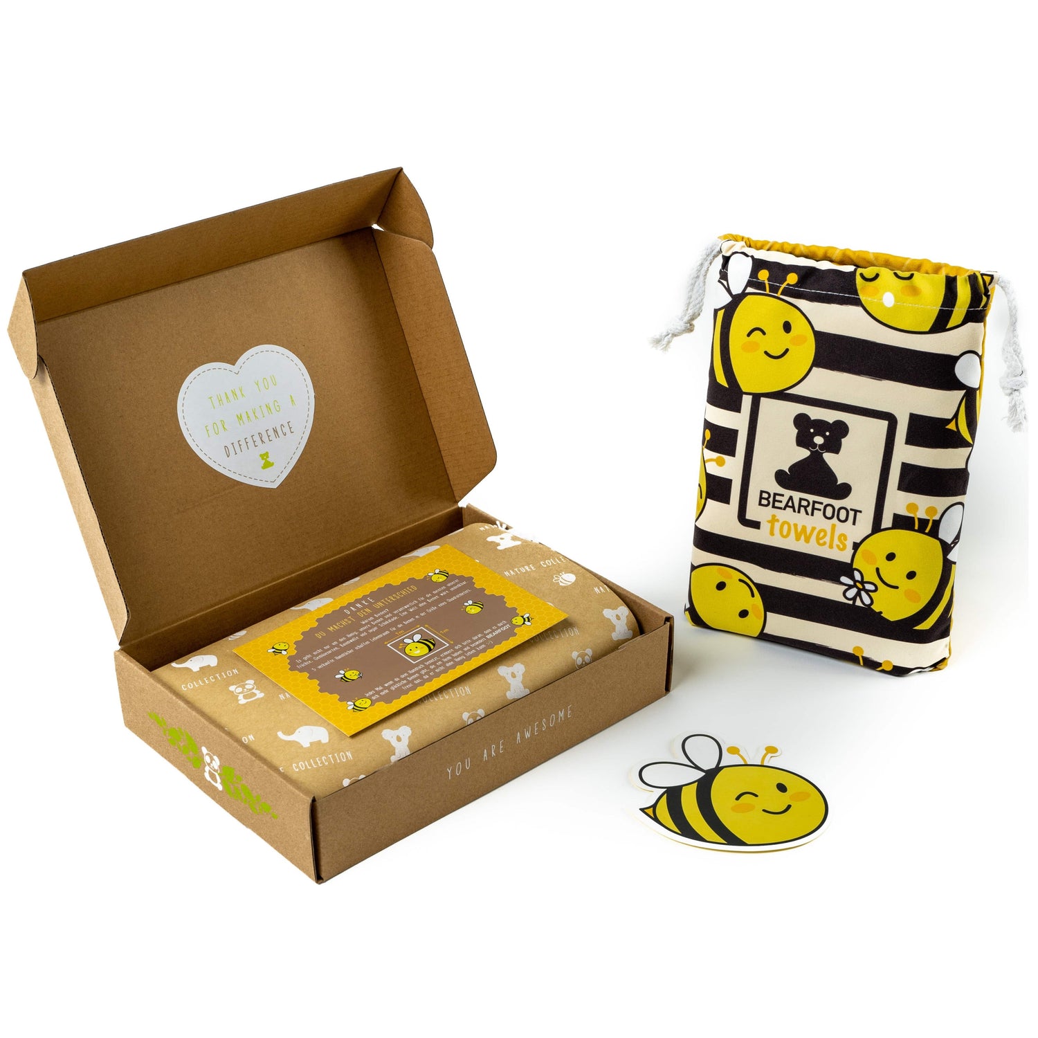 Serviette de Plage Abeille - Microfibre
